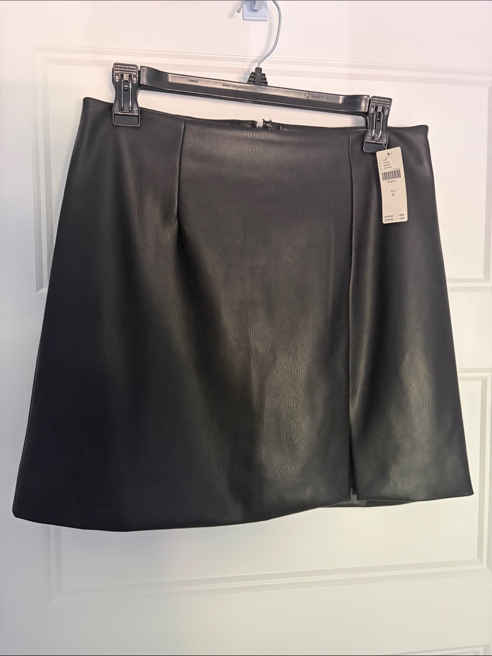 Maeve Black Faux Leather Mini Skirt - Size 6